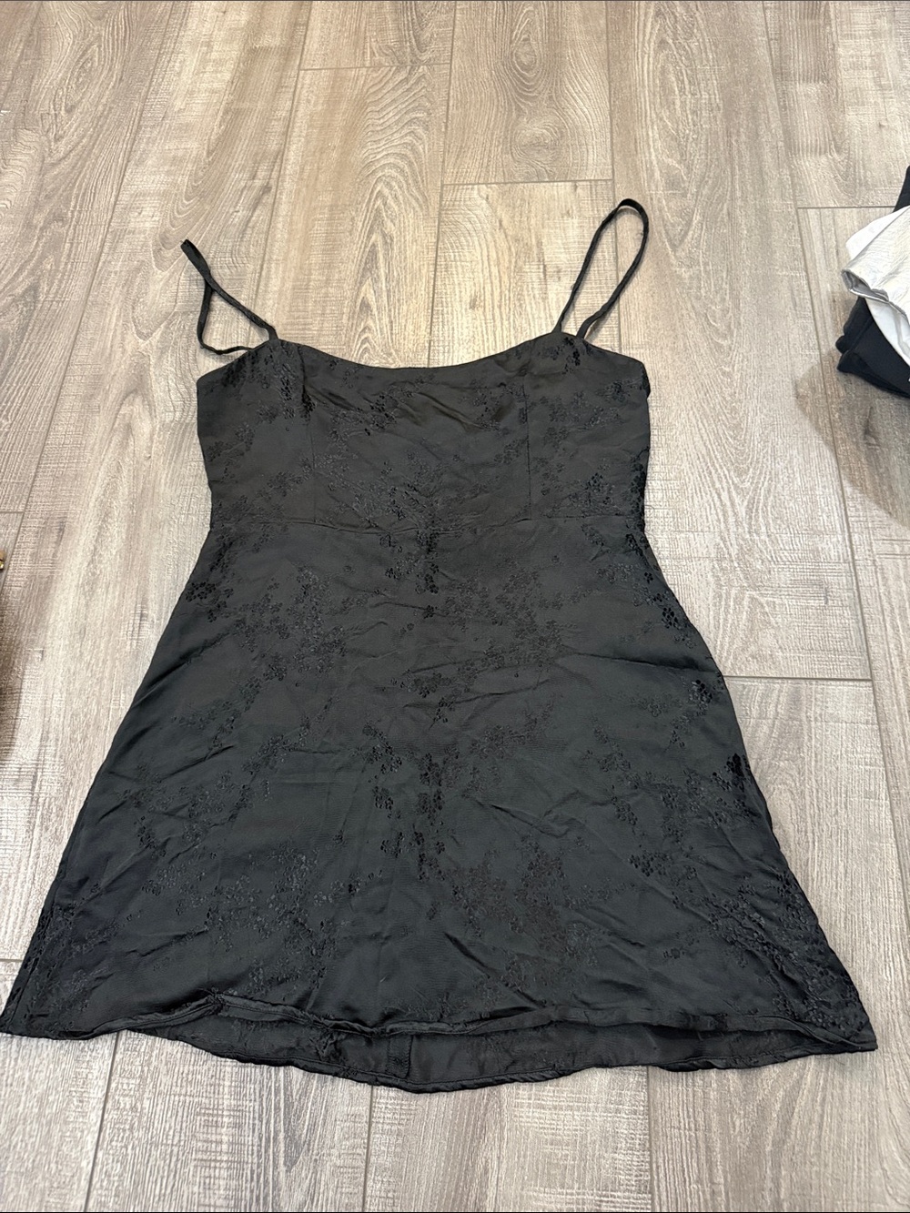 Realisation Par Black Lace-Embellished Slip